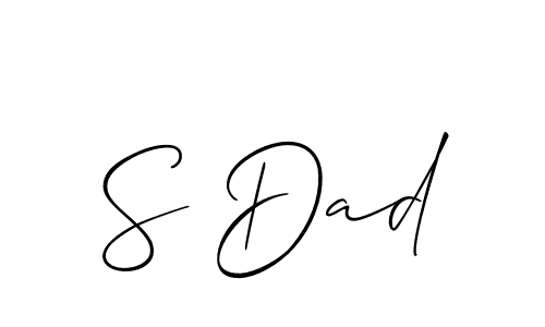 S Dad stylish signature style. Best Handwritten Sign (Allison_Script) for my name. Handwritten Signature Collection Ideas for my name S Dad. S Dad signature style 2 images and pictures png