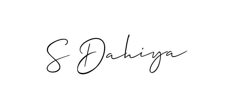 Best and Professional Signature Style for S Dahiya. Allison_Script Best Signature Style Collection. S Dahiya signature style 2 images and pictures png