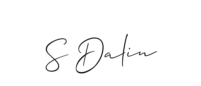 Best and Professional Signature Style for S Dalin. Allison_Script Best Signature Style Collection. S Dalin signature style 2 images and pictures png