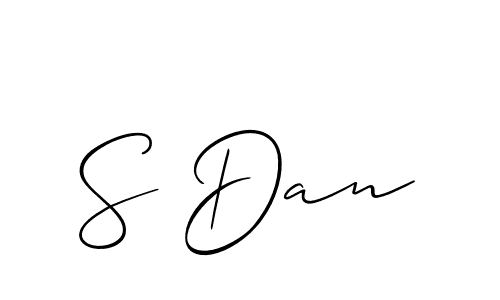 Also You can easily find your signature by using the search form. We will create S Dan name handwritten signature images for you free of cost using Allison_Script sign style. S Dan signature style 2 images and pictures png