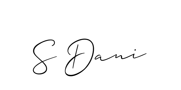 See photos of S Dani official signature by Spectra . Check more albums & portfolios. Read reviews & check more about Allison_Script font. S Dani signature style 2 images and pictures png