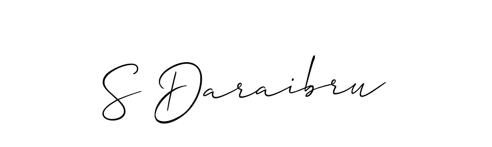 Make a short S Daraibru signature style. Manage your documents anywhere anytime using Allison_Script. Create and add eSignatures, submit forms, share and send files easily. S Daraibru signature style 2 images and pictures png