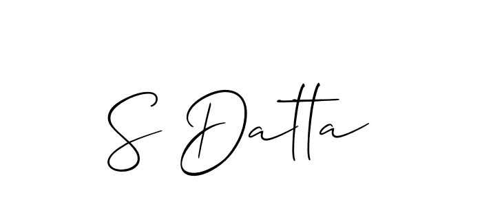 Best and Professional Signature Style for S Datta. Allison_Script Best Signature Style Collection. S Datta signature style 2 images and pictures png