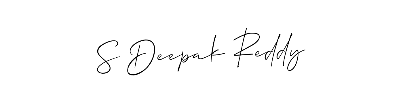 How to Draw S Deepak Reddy signature style? Allison_Script is a latest design signature styles for name S Deepak Reddy. S Deepak Reddy signature style 2 images and pictures png