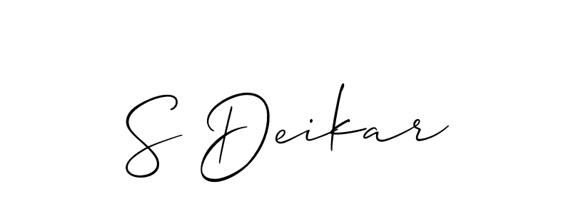 Once you've used our free online signature maker to create your best signature Allison_Script style, it's time to enjoy all of the benefits that S Deikar name signing documents. S Deikar signature style 2 images and pictures png