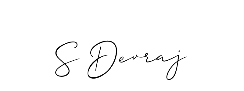 S Devraj stylish signature style. Best Handwritten Sign (Allison_Script) for my name. Handwritten Signature Collection Ideas for my name S Devraj. S Devraj signature style 2 images and pictures png