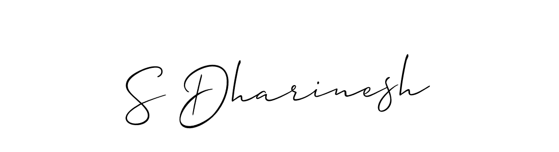 Make a beautiful signature design for name S Dharinesh. Use this online signature maker to create a handwritten signature for free. S Dharinesh signature style 2 images and pictures png