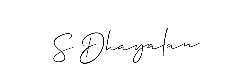 This is the best signature style for the S Dhayalan name. Also you like these signature font (Allison_Script). Mix name signature. S Dhayalan signature style 2 images and pictures png