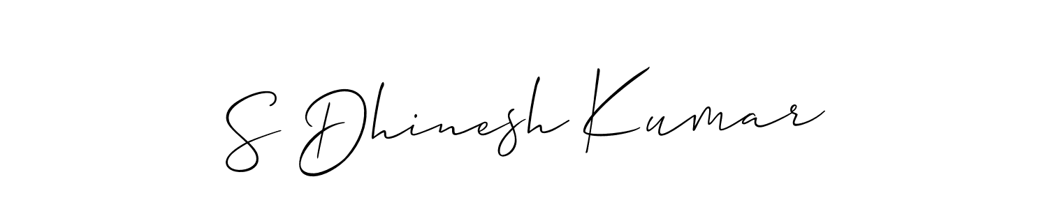 You can use this online signature creator to create a handwritten signature for the name S Dhinesh Kumar. This is the best online autograph maker. S Dhinesh Kumar signature style 2 images and pictures png