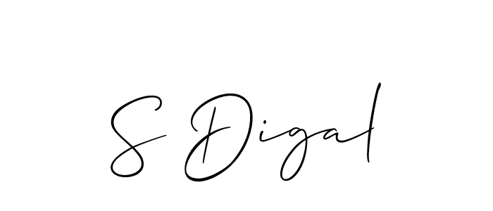 Allison_Script is a professional signature style that is perfect for those who want to add a touch of class to their signature. It is also a great choice for those who want to make their signature more unique. Get S Digal name to fancy signature for free. S Digal signature style 2 images and pictures png
