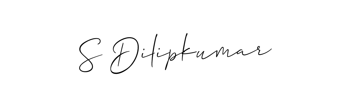 It looks lik you need a new signature style for name S Dilipkumar. Design unique handwritten (Allison_Script) signature with our free signature maker in just a few clicks. S Dilipkumar signature style 2 images and pictures png