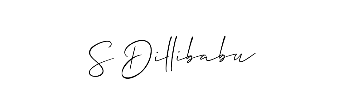 Create a beautiful signature design for name S Dillibabu. With this signature (Allison_Script) fonts, you can make a handwritten signature for free. S Dillibabu signature style 2 images and pictures png