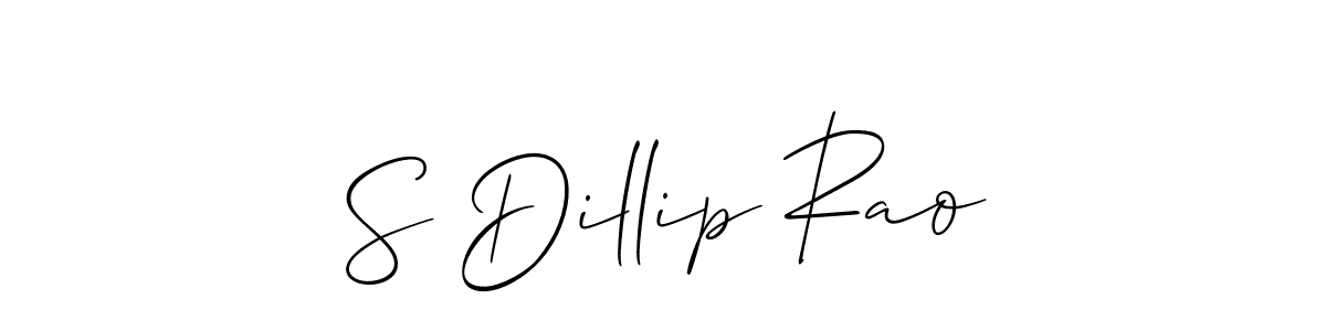 How to make S Dillip Rao name signature. Use Allison_Script style for creating short signs online. This is the latest handwritten sign. S Dillip Rao signature style 2 images and pictures png