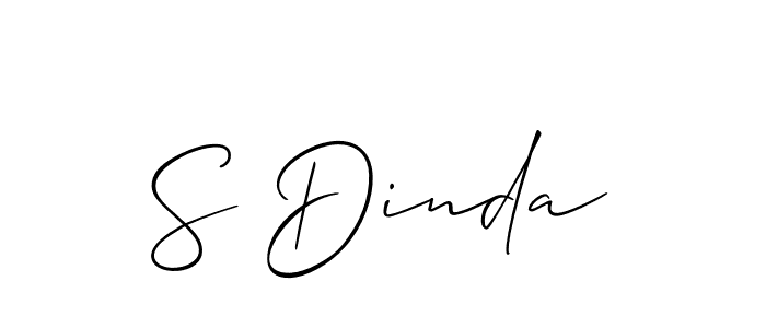 How to Draw S Dinda signature style? Allison_Script is a latest design signature styles for name S Dinda. S Dinda signature style 2 images and pictures png
