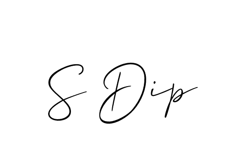 This is the best signature style for the S Dip name. Also you like these signature font (Allison_Script). Mix name signature. S Dip signature style 2 images and pictures png