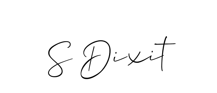 S Dixit stylish signature style. Best Handwritten Sign (Allison_Script) for my name. Handwritten Signature Collection Ideas for my name S Dixit. S Dixit signature style 2 images and pictures png