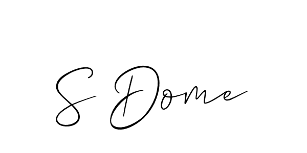 How to make S Dome signature? Allison_Script is a professional autograph style. Create handwritten signature for S Dome name. S Dome signature style 2 images and pictures png