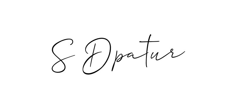 Best and Professional Signature Style for S Dpatur. Allison_Script Best Signature Style Collection. S Dpatur signature style 2 images and pictures png