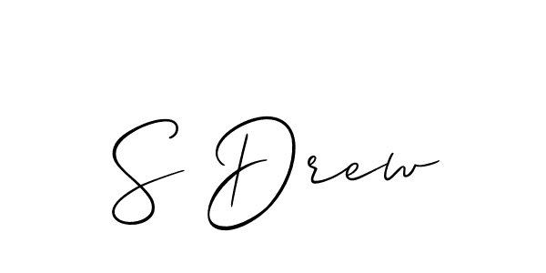 This is the best signature style for the S Drew name. Also you like these signature font (Allison_Script). Mix name signature. S Drew signature style 2 images and pictures png