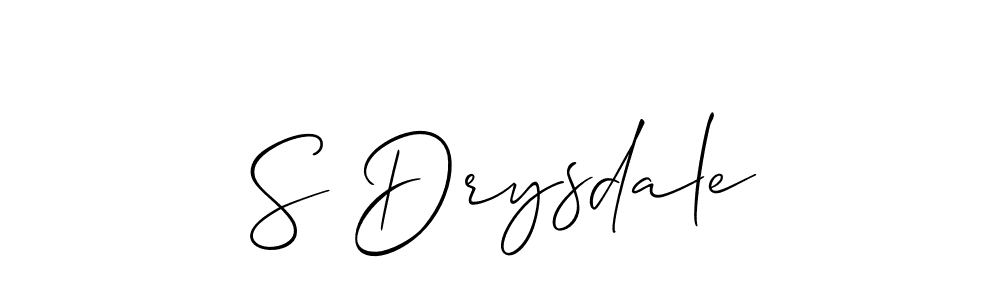 How to Draw S Drysdale signature style? Allison_Script is a latest design signature styles for name S Drysdale. S Drysdale signature style 2 images and pictures png