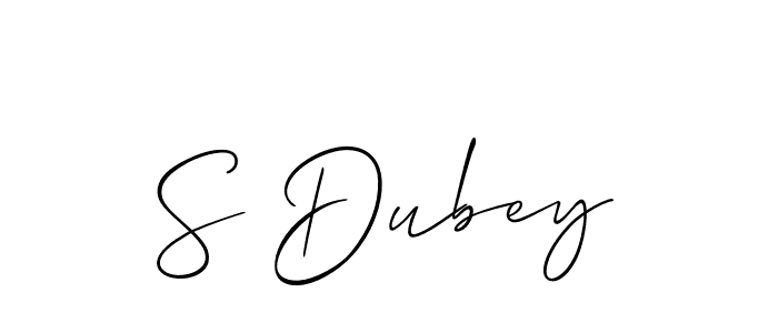 How to Draw S Dubey signature style? Allison_Script is a latest design signature styles for name S Dubey. S Dubey signature style 2 images and pictures png