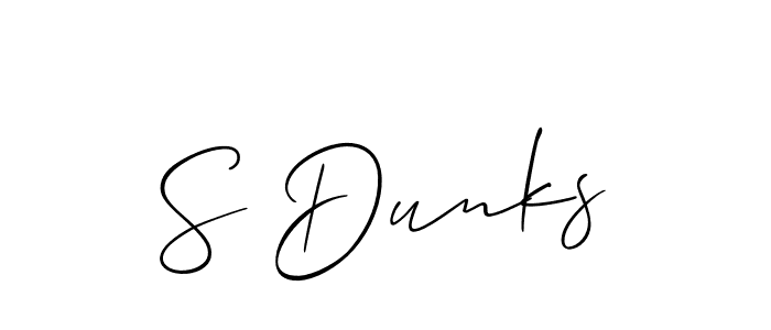 Make a short S Dunks signature style. Manage your documents anywhere anytime using Allison_Script. Create and add eSignatures, submit forms, share and send files easily. S Dunks signature style 2 images and pictures png