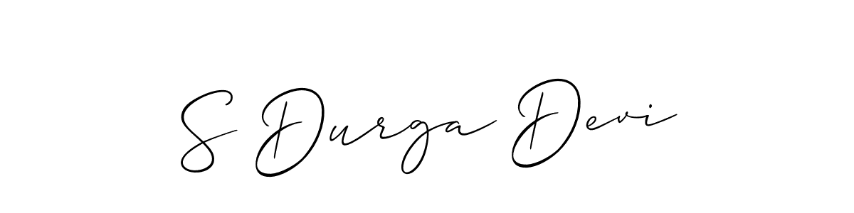 Also we have S Durga Devi name is the best signature style. Create professional handwritten signature collection using Allison_Script autograph style. S Durga Devi signature style 2 images and pictures png