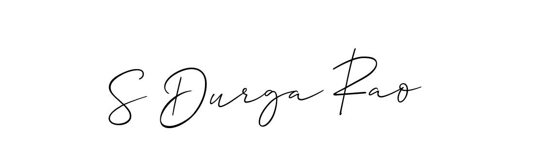 You should practise on your own different ways (Allison_Script) to write your name (S Durga Rao) in signature. don't let someone else do it for you. S Durga Rao signature style 2 images and pictures png