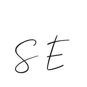 Make a beautiful signature design for name S E. Use this online signature maker to create a handwritten signature for free. S E signature style 2 images and pictures png