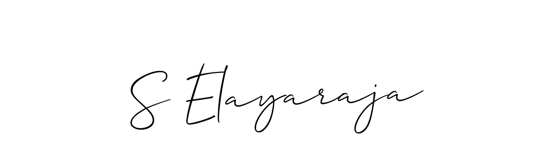 How to make S Elayaraja signature? Allison_Script is a professional autograph style. Create handwritten signature for S Elayaraja name. S Elayaraja signature style 2 images and pictures png