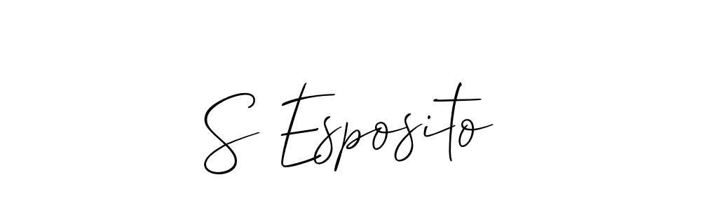 How to make S Esposito signature? Allison_Script is a professional autograph style. Create handwritten signature for S Esposito name. S Esposito signature style 2 images and pictures png