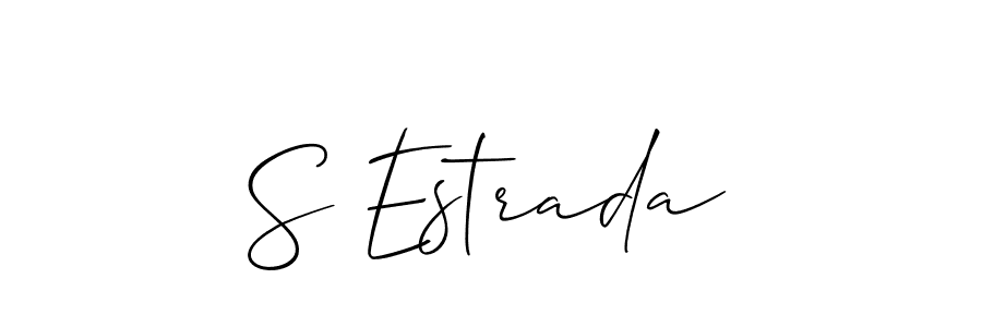 Create a beautiful signature design for name S Estrada. With this signature (Allison_Script) fonts, you can make a handwritten signature for free. S Estrada signature style 2 images and pictures png