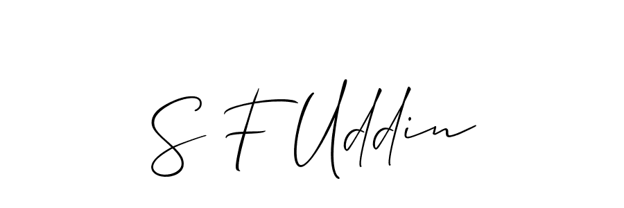 Here are the top 10 professional signature styles for the name S F Uddin. These are the best autograph styles you can use for your name. S F Uddin signature style 2 images and pictures png