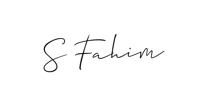 You can use this online signature creator to create a handwritten signature for the name S Fahim. This is the best online autograph maker. S Fahim signature style 2 images and pictures png
