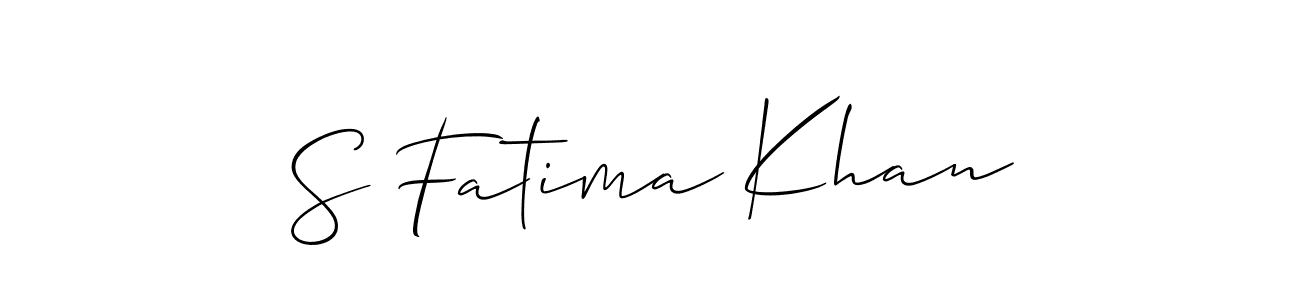 Best and Professional Signature Style for S Fatima Khan. Allison_Script Best Signature Style Collection. S Fatima Khan signature style 2 images and pictures png