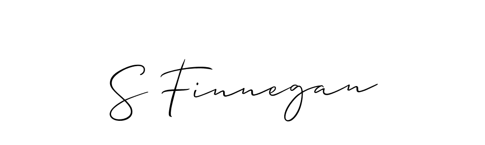 You should practise on your own different ways (Allison_Script) to write your name (S Finnegan) in signature. don't let someone else do it for you. S Finnegan signature style 2 images and pictures png