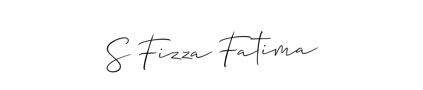 Make a beautiful signature design for name S Fizza Fatima. Use this online signature maker to create a handwritten signature for free. S Fizza Fatima signature style 2 images and pictures png