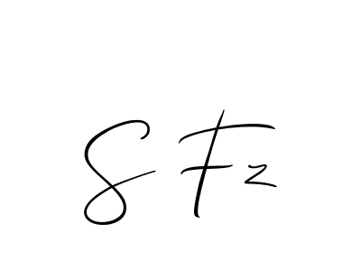 Best and Professional Signature Style for S Fz. Allison_Script Best Signature Style Collection. S Fz signature style 2 images and pictures png