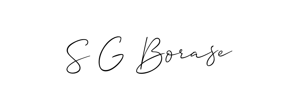 This is the best signature style for the S G Borase name. Also you like these signature font (Allison_Script). Mix name signature. S G Borase signature style 2 images and pictures png