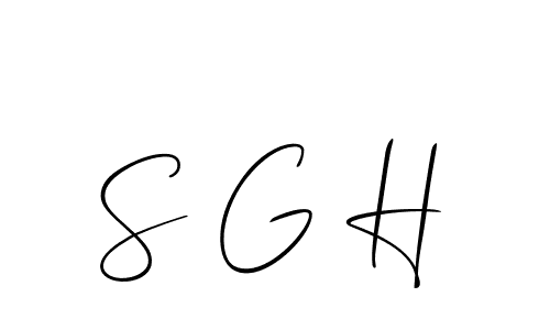 Also we have S G H name is the best signature style. Create professional handwritten signature collection using Allison_Script autograph style. S G H signature style 2 images and pictures png