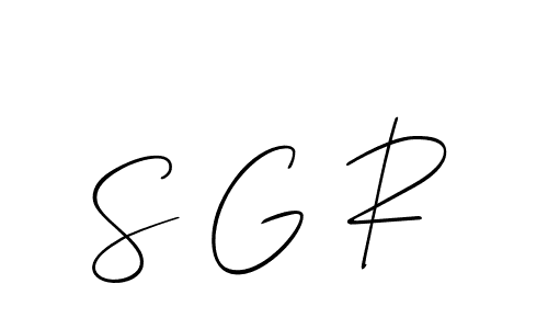 Also we have S G R name is the best signature style. Create professional handwritten signature collection using Allison_Script autograph style. S G R signature style 2 images and pictures png