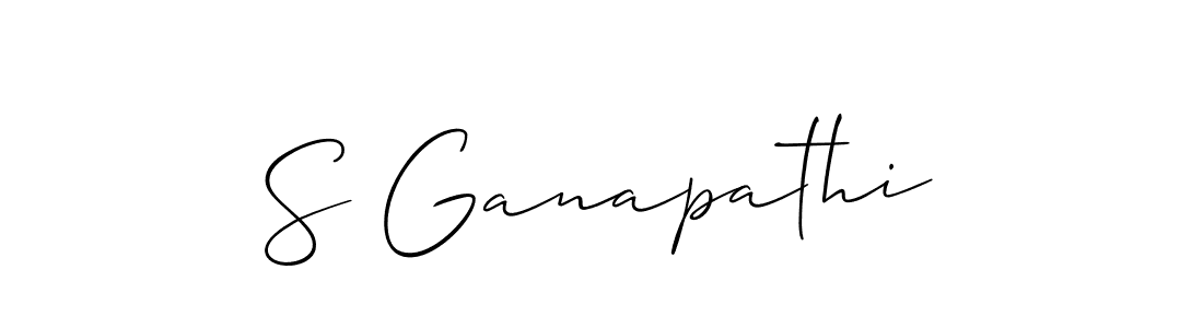 Once you've used our free online signature maker to create your best signature Allison_Script style, it's time to enjoy all of the benefits that S Ganapathi name signing documents. S Ganapathi signature style 2 images and pictures png