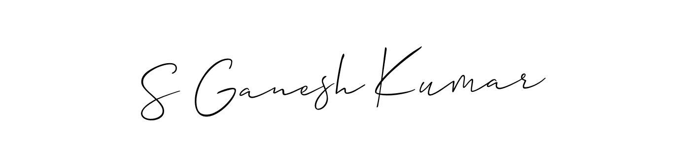 Make a short S Ganesh Kumar signature style. Manage your documents anywhere anytime using Allison_Script. Create and add eSignatures, submit forms, share and send files easily. S Ganesh Kumar signature style 2 images and pictures png