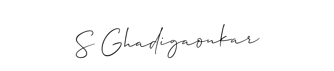 How to Draw S Ghadigaonkar signature style? Allison_Script is a latest design signature styles for name S Ghadigaonkar. S Ghadigaonkar signature style 2 images and pictures png