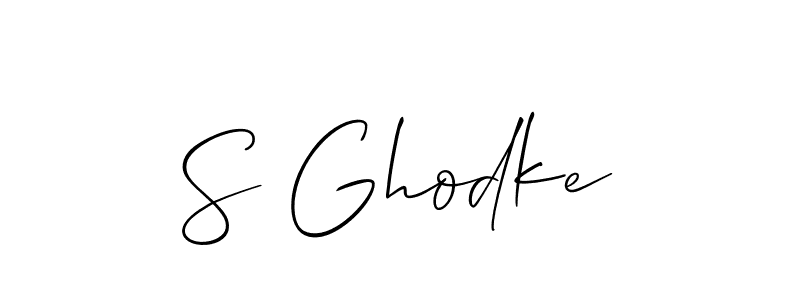 How to Draw S Ghodke signature style? Allison_Script is a latest design signature styles for name S Ghodke. S Ghodke signature style 2 images and pictures png