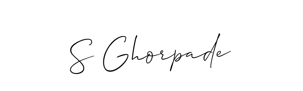 Make a beautiful signature design for name S Ghorpade. Use this online signature maker to create a handwritten signature for free. S Ghorpade signature style 2 images and pictures png