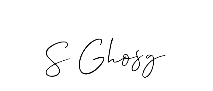 How to Draw S Ghosg signature style? Allison_Script is a latest design signature styles for name S Ghosg. S Ghosg signature style 2 images and pictures png