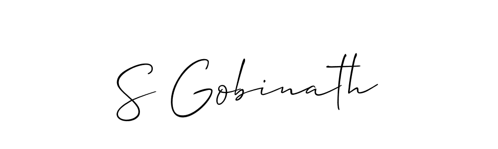 Make a beautiful signature design for name S Gobinath. Use this online signature maker to create a handwritten signature for free. S Gobinath signature style 2 images and pictures png