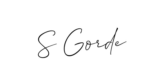 Similarly Allison_Script is the best handwritten signature design. Signature creator online .You can use it as an online autograph creator for name S Gorde. S Gorde signature style 2 images and pictures png