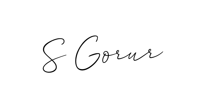 It looks lik you need a new signature style for name S Gorur. Design unique handwritten (Allison_Script) signature with our free signature maker in just a few clicks. S Gorur signature style 2 images and pictures png